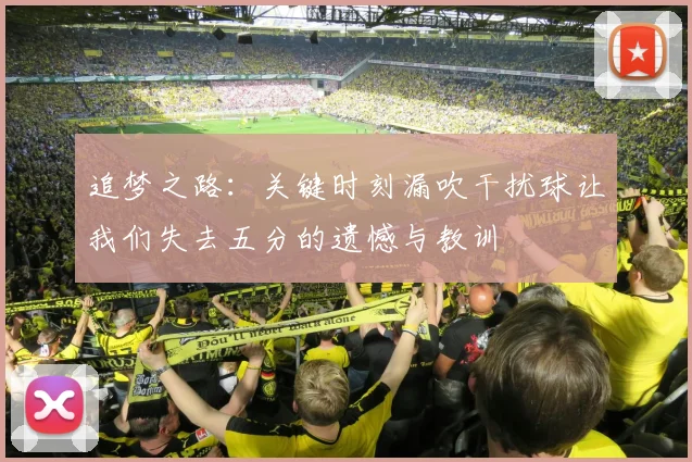 追梦之路：关键时刻漏吹干扰球让我们失去五分的遗憾与教训